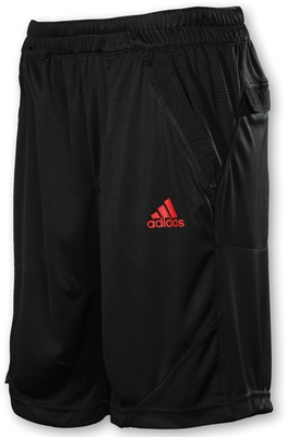 Adidas Mens Edge Bermuda Shorts- Black/Red
