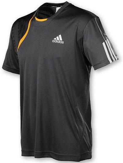 Adidas Mens Edge Top SF09- Pure Steel/High Orange