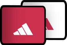 Adidas Tennis Short Wristbands SF09- Art Red/White