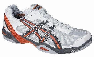 Asics Mens Gel Resolution 2 Tennis Shoes- White/Orange (rrp �80)
