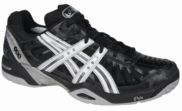 Asics Mens Gel Resolution 2 Tennis Shoes 09- Black/White/Lightning