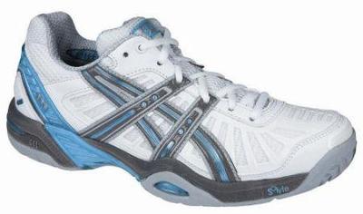 Asics Womens Gel Resolution 2 Tennis Shoes- White/Cyan (rrp �80)(+Free Bag)