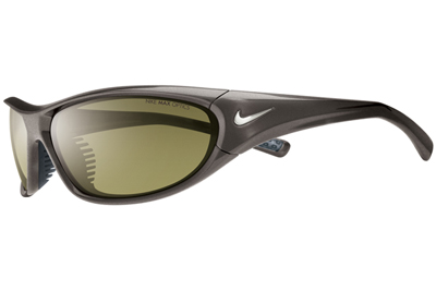 Nike Velocity Sports Sunglasses- Black Frame-Grey Lens + Orange Blaze Lens