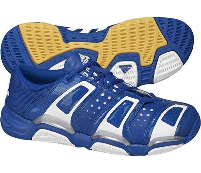 Adidas Mens Court Stabil Indoor Shoes - Blue/White  - main image