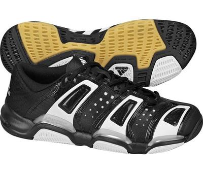 Adidas Mens Court Stabil Indoor Shoes- Black/White