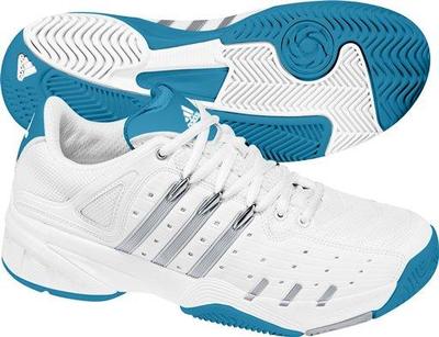 Adidas Womens Tirand 3 Tennis Shoes SS10- White/Blue