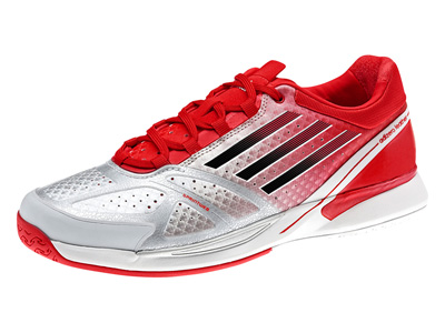 Narrow Tennis Shoes on Adidas Mens Adizero Feather Ii Tennis Shoes Metallic Silver Infrared