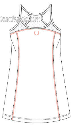 Fred Perry Girls Sleeveless Top White/Peach