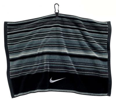 Nike SQ Jacquard III Golf Towel- Black/Grey (16x24