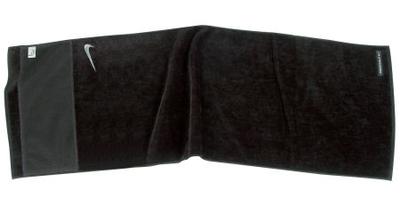 Nike SQ Jacquard III Golf Towel- Black/Silver (13x43