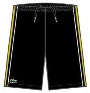 Lacoste Mens Sinon Shorts- Black/Soda-White