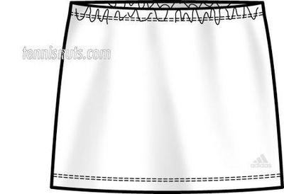 Adidas Girls Syn Skirt  White (rrp �15)