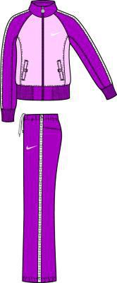 Nike Girls Woven Warm-Up Pink 12/06