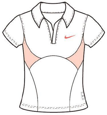 Nike Girls Statement  Tennis Polo White/Pink
