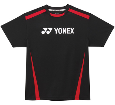Yonex Mens ICT 5101E T-Shirt- Black/Red