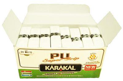 Karakal PU Overggrip Assorted White- 24 Grips (1 Box)