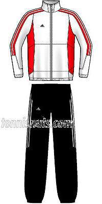 Adidas Boys Teamwear Tracksuit White Grey