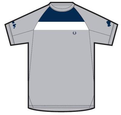 Fred Perry Mens Crew Neck Top- Grey
