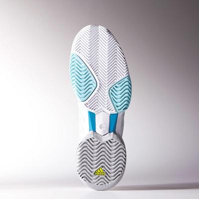 Adidas Womens Stella McCartney Barricade 2015 Tennis Shoes - White/Green