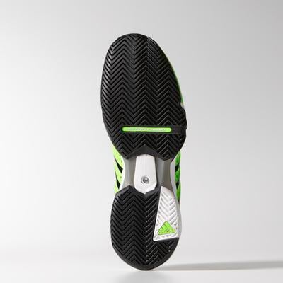 Adidas Mens Adipower Barricade 8+ Tennis Shoes - Solar Green