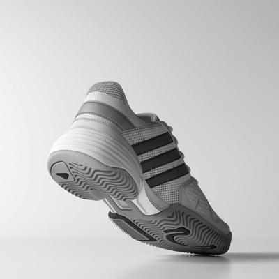 Adidas Kids Barricade Team 3 XJ Tennis Shoes - White/Black - main image