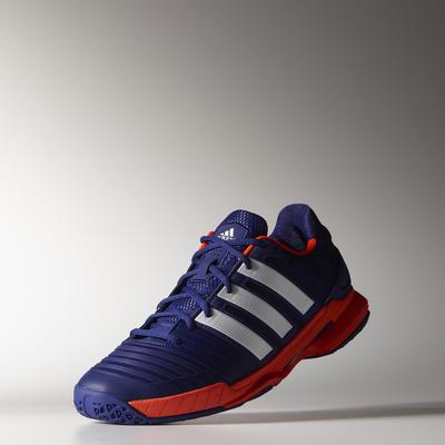 Adidas Mens adiPower Stabil 11 Indoor Shoes - Purple/Red - main image