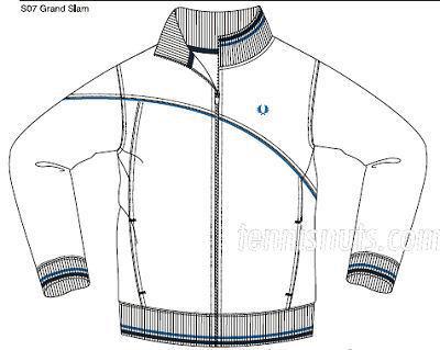 Fred Perry Mens Grand Slam Jacket- White