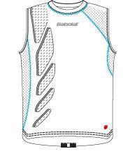 Babolat Mens Tank- White/Blue