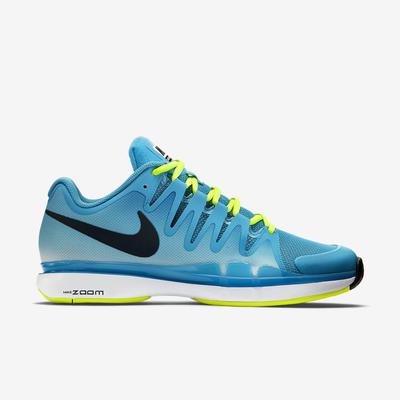 Nike Mens Zoom Vapor 9.5 Tour Tennis Shoes - Blue/Yellow - main image