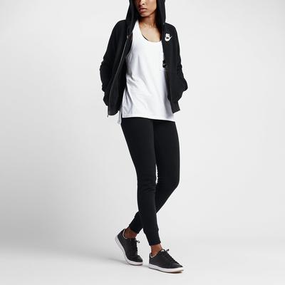 Nike Womens Rally Futura Full Zip Hoodie - Black - main image