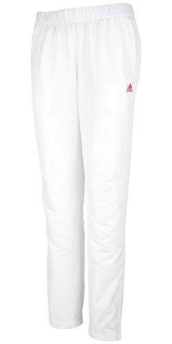 Adidas Womens Barricade Tracksuit Pant- White/Intense Pink