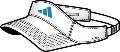 PRE-ORDER Adidas Tennis Visor SS10- White/Teal Blue