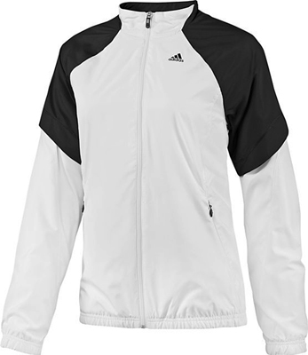 Adidas Womens Response Tennis Jacket- White/Black