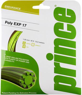 Prince Poly EXP Tennis Strings- Gauge 17 Set (Optic Yellow)