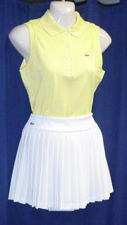 Lacoste Womens Sleeveless Top Yellow