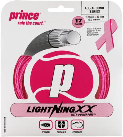 Prince Lightning XX 16 (1.30) Tennis String Set (Pink)