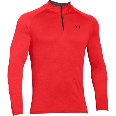 Under Armour Mens Tech 1/4 Zip Pullover - Red - main image