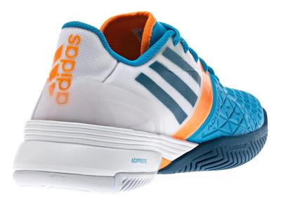 Adidas Mens adiZero Feather III Tennis Shoes - White/Blue - main image
