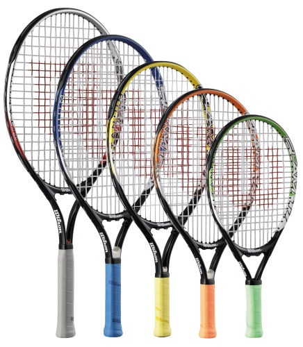 Wilson Slam Junior Tennis Rackets- Sizes 17/19/21/23/25 inches
