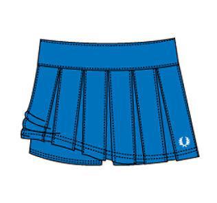 Fred Perry Womens Pleated Tennis Skort 09- Scottish Blue