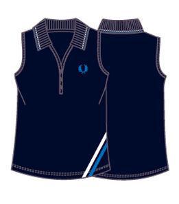 Fred Perry Womens Performance Sleeveless Top- Navy