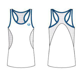 Fred Perry Womens Racer Back Vest - White