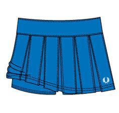 Fred Perry Girls Pleated Tennis Skort- Scottish Blue
