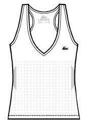 Lacoste Womens Sleeveless Top 08 White