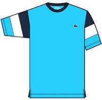 Lacoste Mens T-Shirt Light Blue/Navy/White