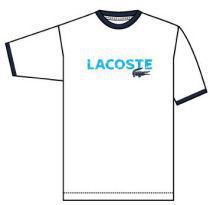Lacoste Mens T-Shirt 08 White/Blue