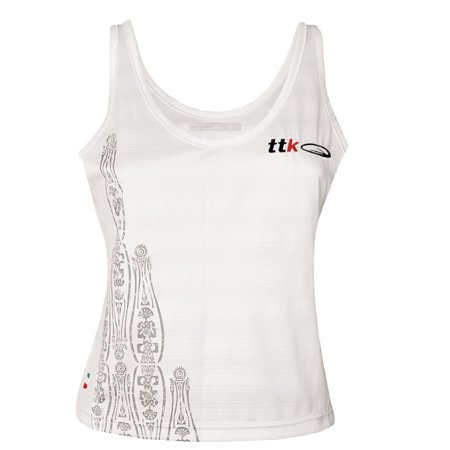 Womens Gene Tank Top- White/Grey