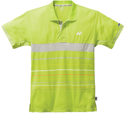 Yonex Mens Paris Stripe Polo- Lemon Yellow (TW1609EX)