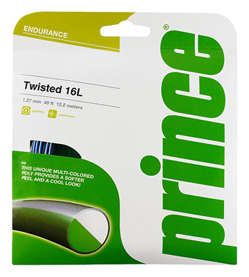 String Upgrade: Prince Twisted 16L (1.27mm) Tennis Strings- Set (COLOURS) - main image
