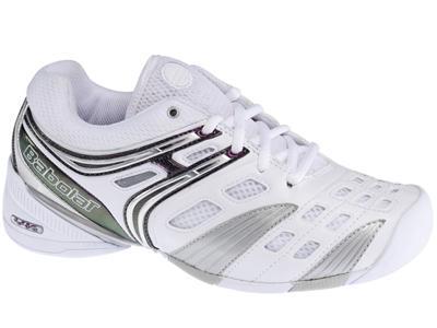 Babolat Womens V-Pro Lady Indoor Tennis Shoes - White/Grey/Purple - main image